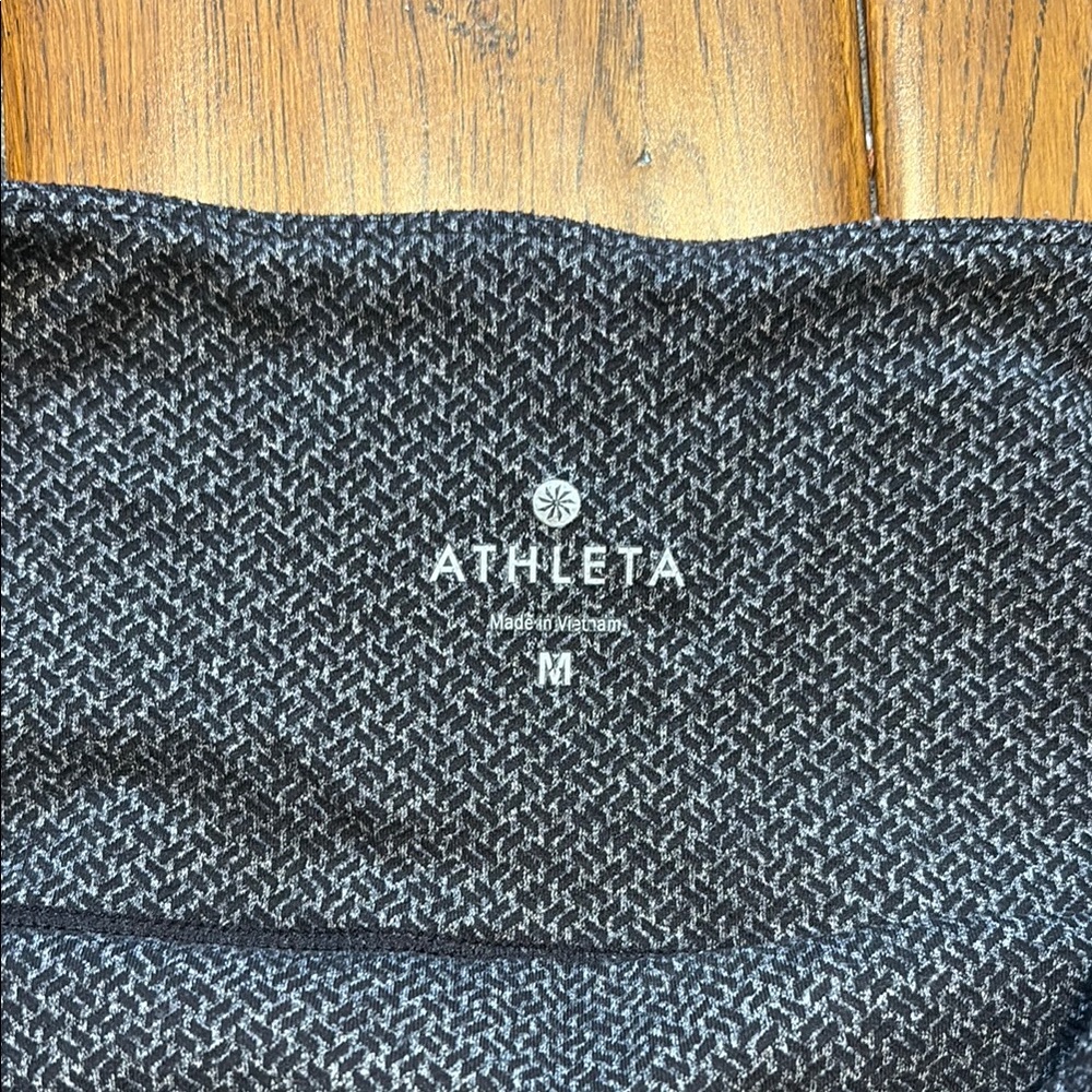 Athleta Gray Leggings High Waist Cropped